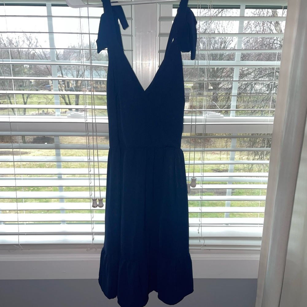 Short Dress with Tie Straps